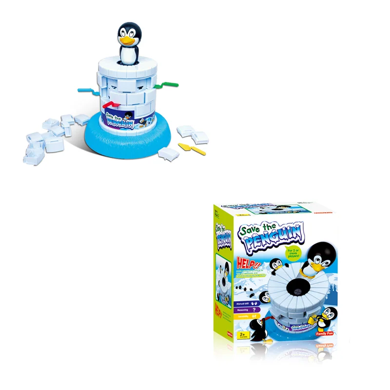 Funny Daily Casual Indoor Ice Block Breaker Game Save Penguin For 2 Player