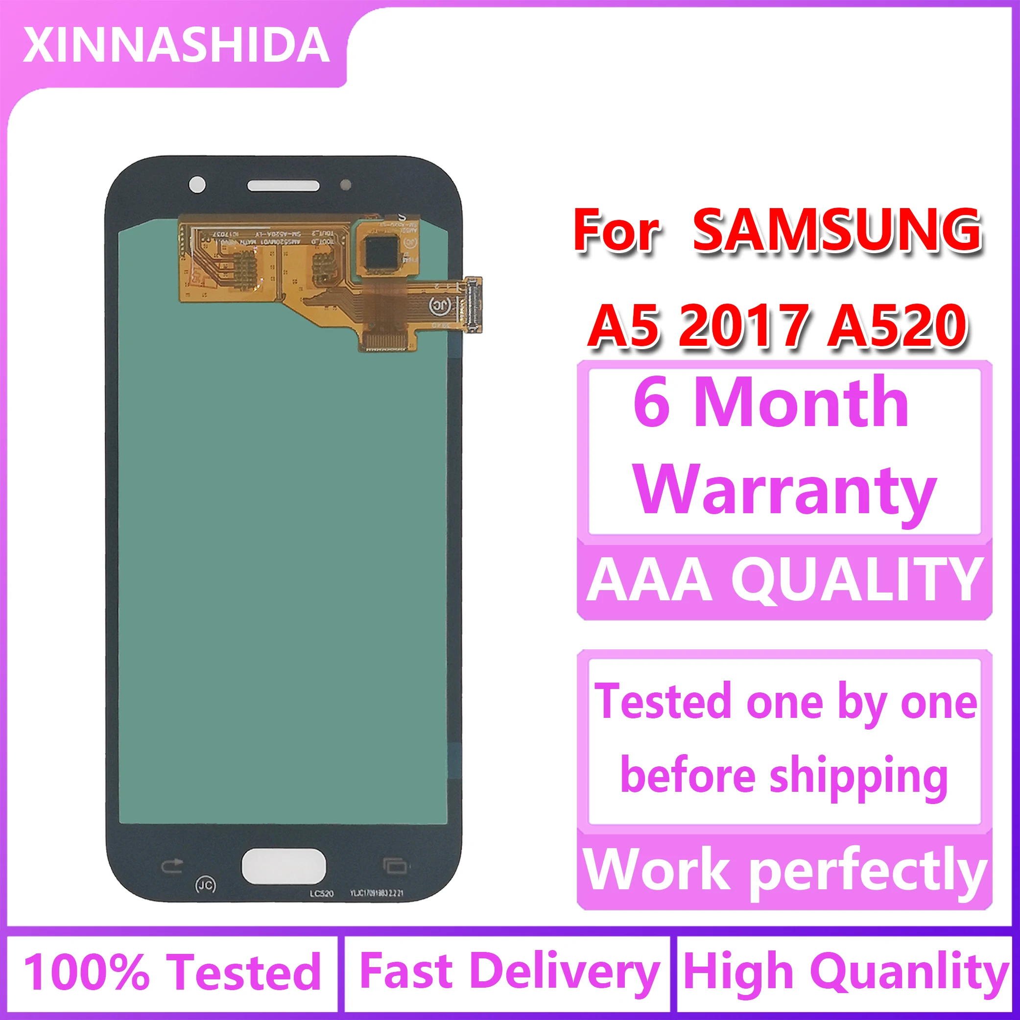 Для Samsung Galaxy A5 2017 дисплей A520 A520F SM-A520F ЖК-дисплей + сенсорный экран дигитайзер в