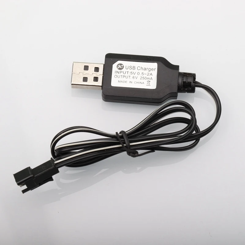 Зарядное устройство USB 6V 250mA NiMh/NiCd для батарей SM 2P электрическое игрушечное