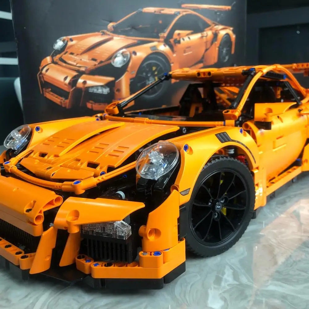 gGT3 RC(ONLY RC) Новинка Bugatti Chiron GT APP RC модификация двигателя Совместимость IEGOset 42083 20086 technic MOC гоночный автомобиль строительные блоки игрушки подарки - Цвет: gGT3 RC(ONLY RC)