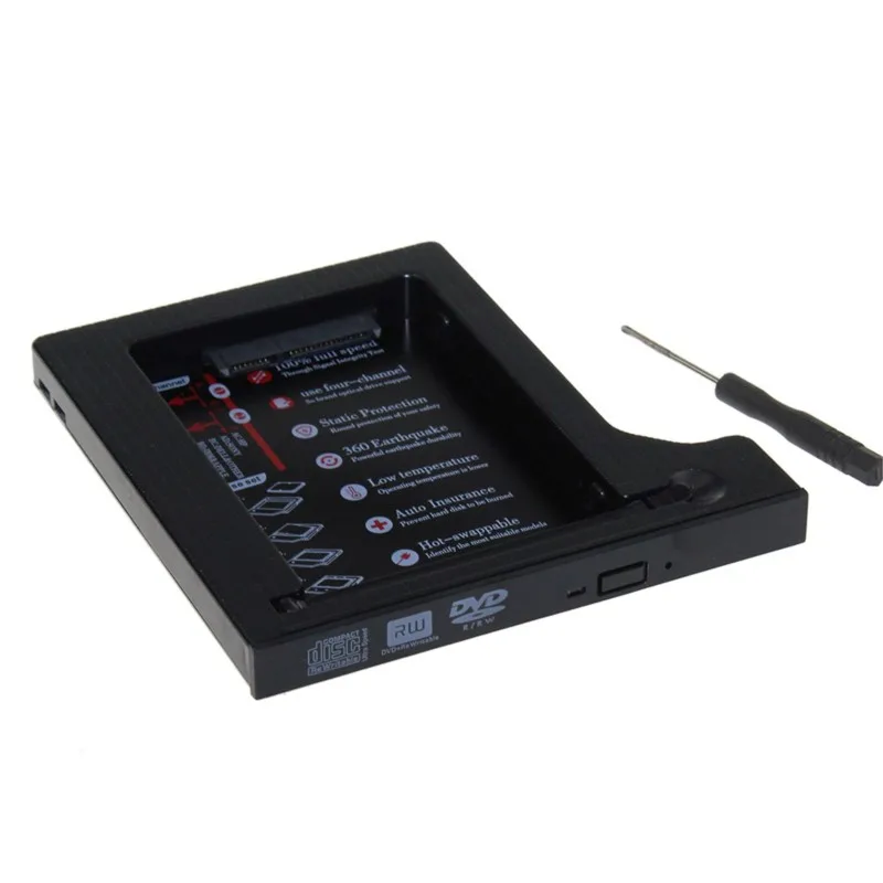 Корпус для жесткого диска Горячая Распродажа дюйма 1 ТБ 2nd HDD Caddy 9 5 мм SATA 3 0 корпус