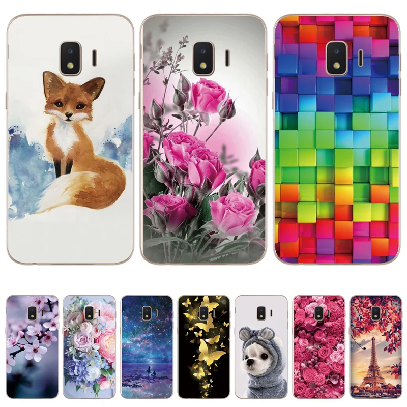 Soft Case For Samsung J2 Core Silicone Back Cover Phone Galaxy 2018 J 2 SM-J260F J260F J260 flower | Мобильные телефоны и