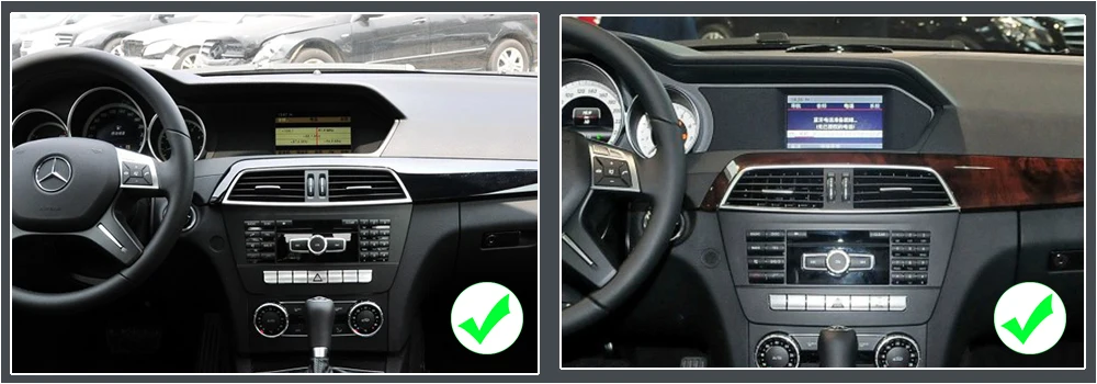 Cheap Android 2 Din Car radio Multimedia Video Player auto Stereo GPS MAP For Mercedes Benz C Class C204 2011~2014 Media Navi 2