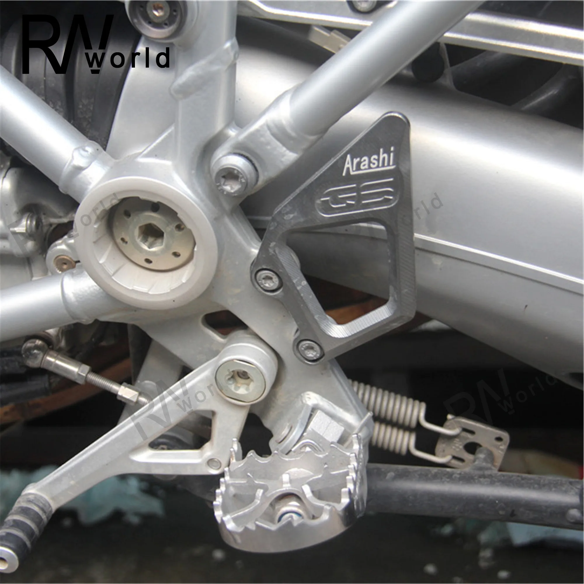 1 Pair Heel Guard For BMW R1200GS 2013 - 2018 CNC Foot Rest Peg Protector Plate R1200 R 1200 GS 2014 2015 2016 2017 Accessories |