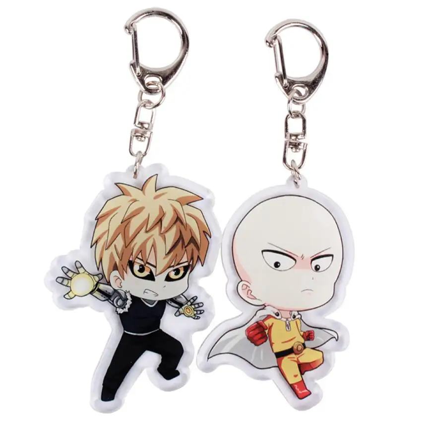 Аниме ONE PUNCH-MAN Сайтама Genos акриловая фигурка брелок украшение Коллекция Модель