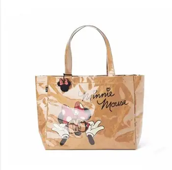 

Сумка для девочек из крафт-бумаги Водонепроницаемая сумка для покупок большой емкости для студентов