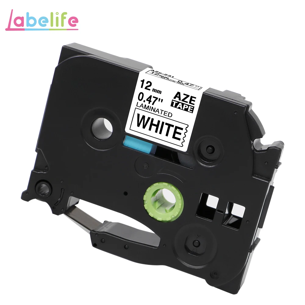 AZe-231 Labelife tze231 лента 1 шт. совместимый Brother PTouch для PT-D210 принтер этикеток 12 мм TZe 231 431 TZe TZ231 TZe-231 производитель этикеток - Цвет: AZe-231