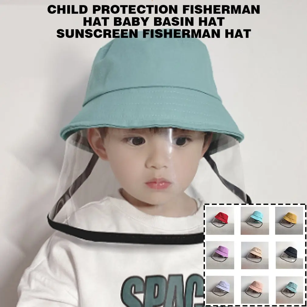 

1pcs Anti-spitting hat Get high quality Protective Hat Dust and germ protection Dustproof Cover Kids Boys Girls Fisherman Cap