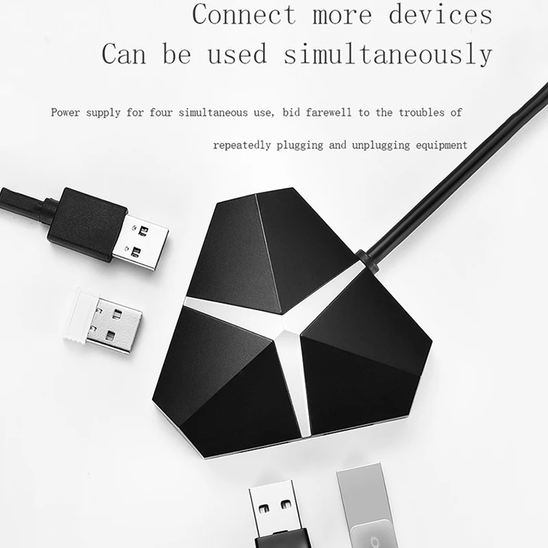 4 Порты и разъёмы USB концентратор 3,0 высокое Скорость концентратор переходник разветвитель коробка для портативных ПК iPhone мобильный телефон концентратор разделитель мини эспандер