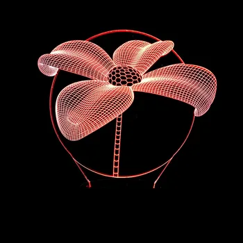 

Visual 3D LED Night Light Rose Clove Flowers 7 Color Changing Table Lamp Baby Sleep Light Bedroom Bedside Decor Children Gifts