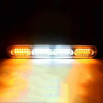

Emergency Warning Car Strobe Flash Lights Bar Parts White/Amber Durable