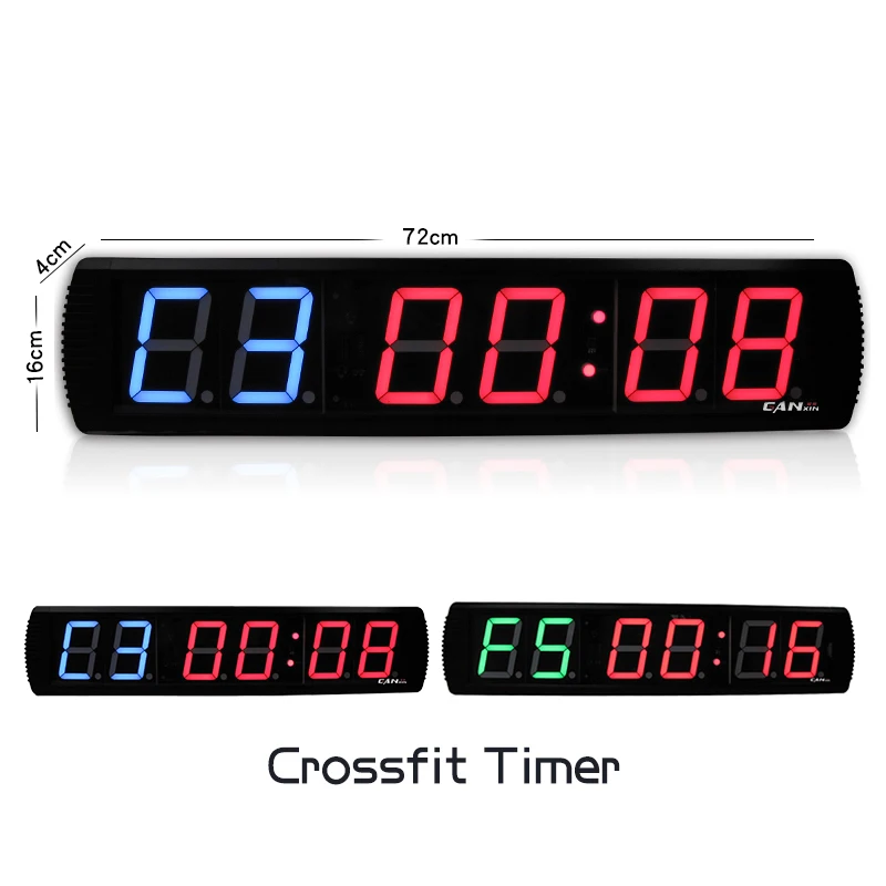 [Ganxin] 4 Inch Workouts Timer Gym Timer Crossfit Interval Clock Fitness  Accessories