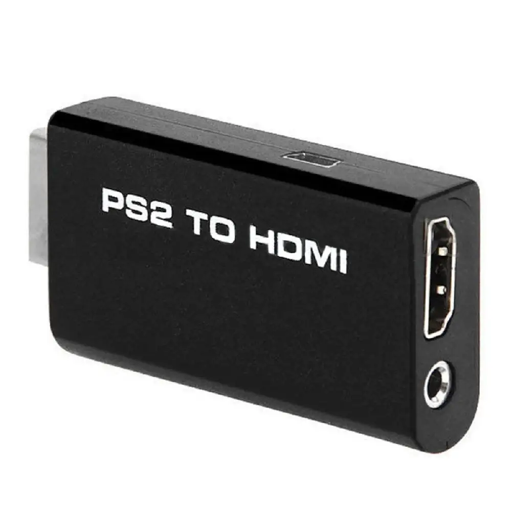 MeterMall черный цвет PS2 к HDMI аудио видео конвертер адаптер с 3,5 мм аудио выход для HDTV конвертер