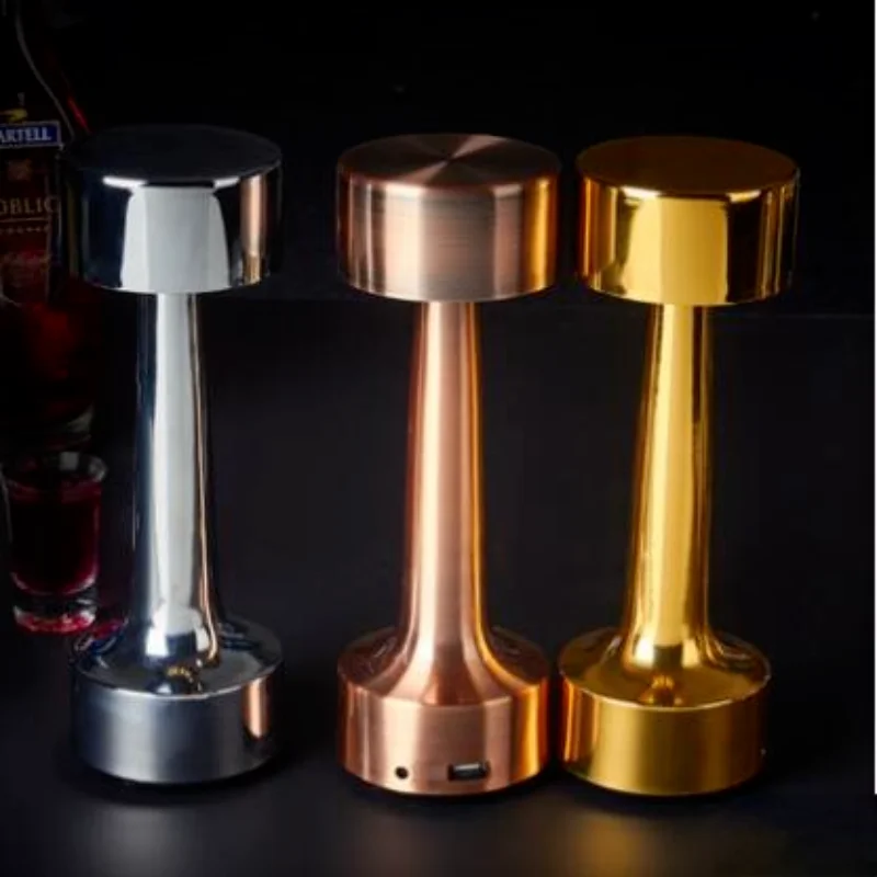 

Creative retro led bar table lamp charging cute lamp outdoor table light cafe clear bar ktv desktop night light desk lampLB33013