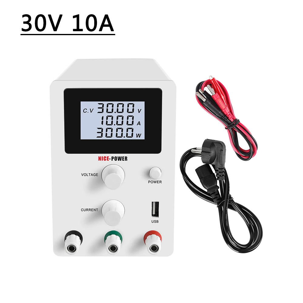 30V 10A 30 V 10A 5A Высокоточный DC Регулируемый лаборатории Питание для телефона стабилизатор тока для трансформатора 4-разрядный Дисплей 30 V - Цвет: 30V 10A