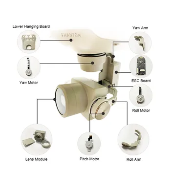 

Original Quality YRP Motor YR Arm ESC Board For DJI Phantom 4 Gimbal Repair parts