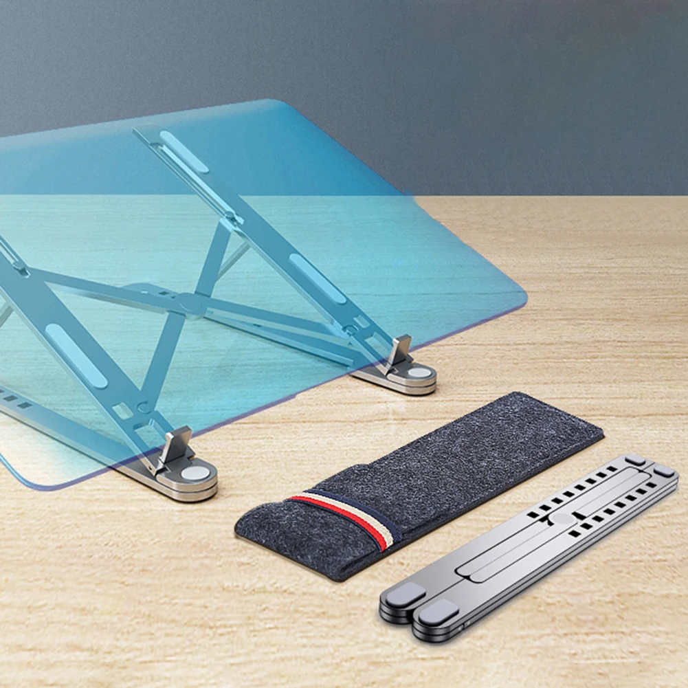 Портативная Регулируемая подставка для ноутбука из алюминиевого сплава охлаждающая подставка для ноутбука настольная подставка для ПК кронштейн для ноутбука