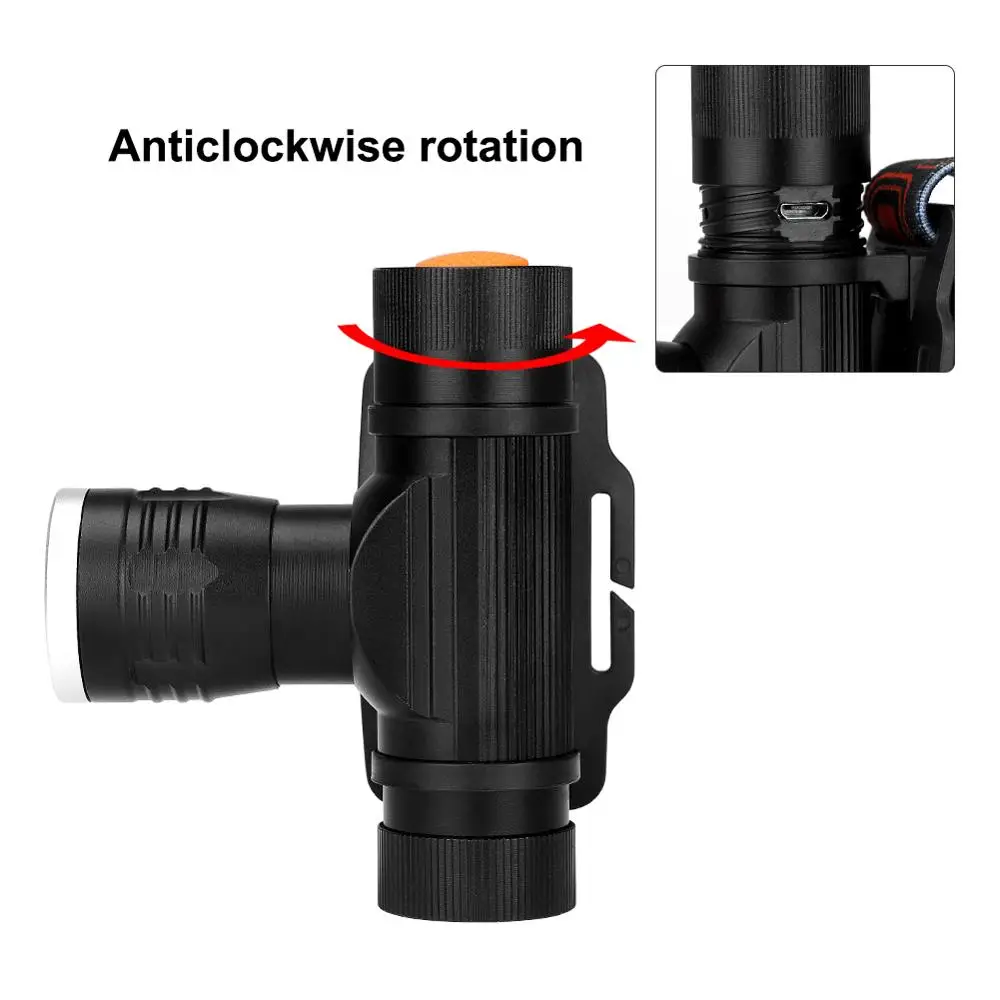 2000LM XM-L T6 светодиодный головной фонарь 3-Mode Zoom головной свет, usb-зарядка Головной фонарь для кемпинга фонарик охотничий фронтальный световой фонарь