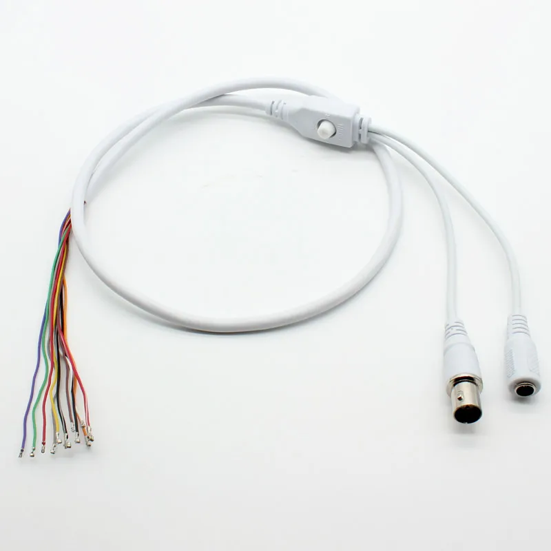 10 шт. Кабель BNC для управления OSD 80 см 12 В постоянного тока|cable end|cable cctvcable control |