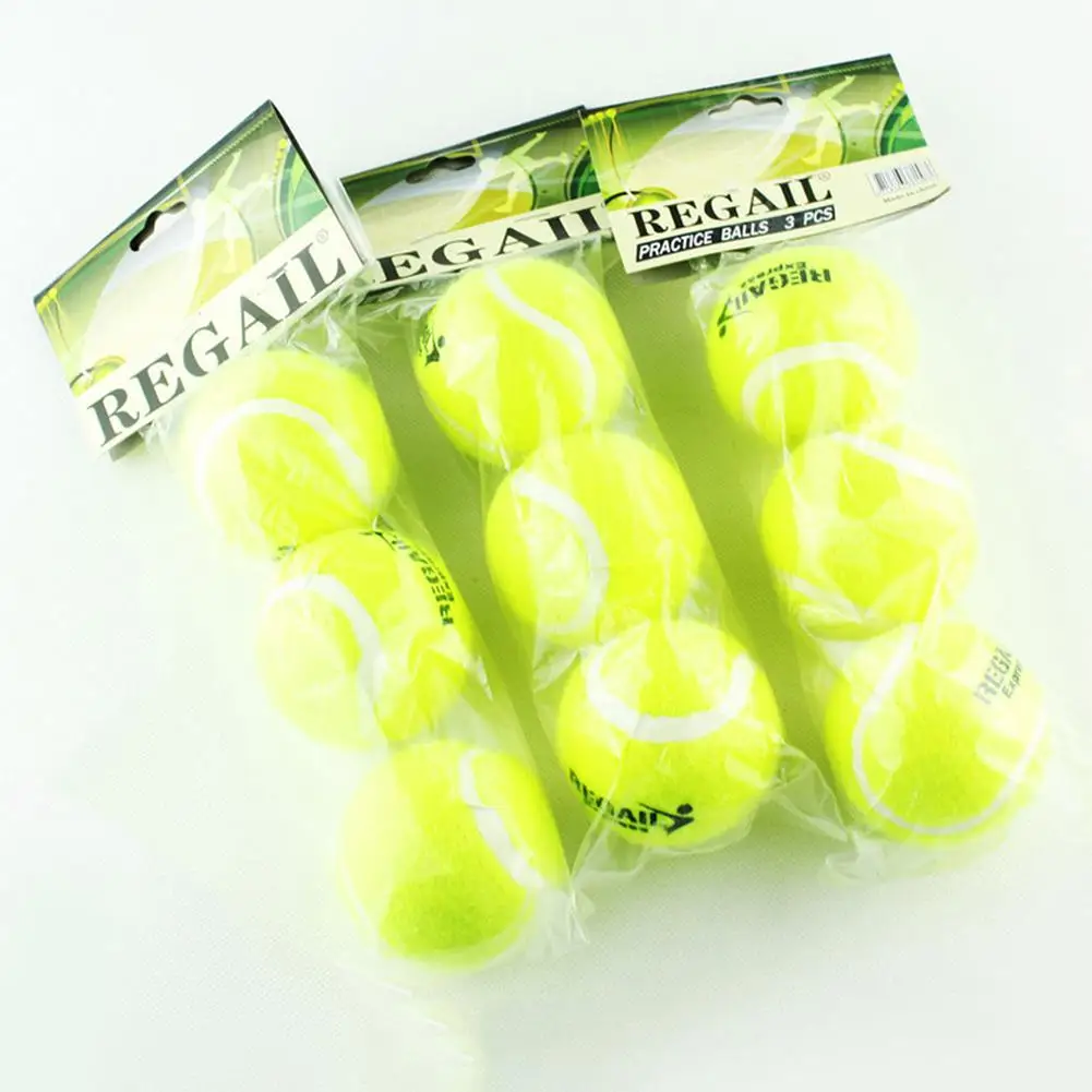 Professional Rubber Tennis Ball High Resilience Durable Tennis Practice Ball for School Club Competition Training Exercises Hot