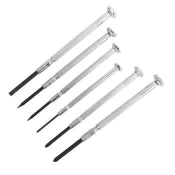 

NICEYARD 6pcs/set Screwdriver Multifunction Screw Driver for Mobile Watch Glasses Computer Precision Tool Slotted Phillips Bits