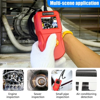 

1 Pc Digital Endoscope IP67 Handheld IPS Screen Digital Endoscope Industrial Endoscope Inspection Camera for Auto Car