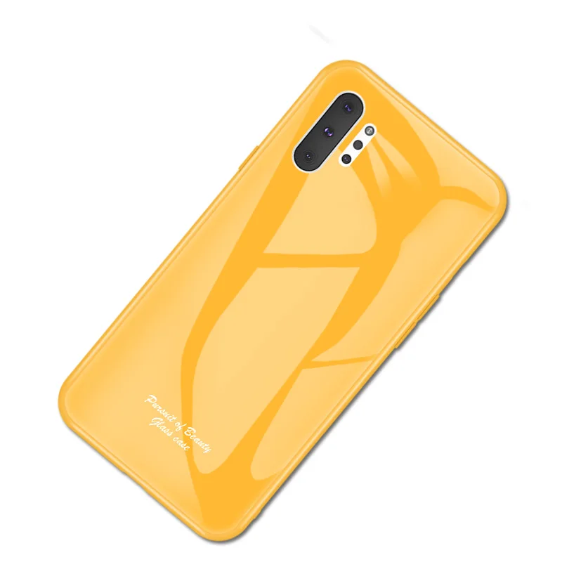 100 шт./лот стекло Макарон+ ТПУ задняя крышка Жесткий чехол s для samsung galaxy Note 8 9 10 10 Pro высокое качество чехол