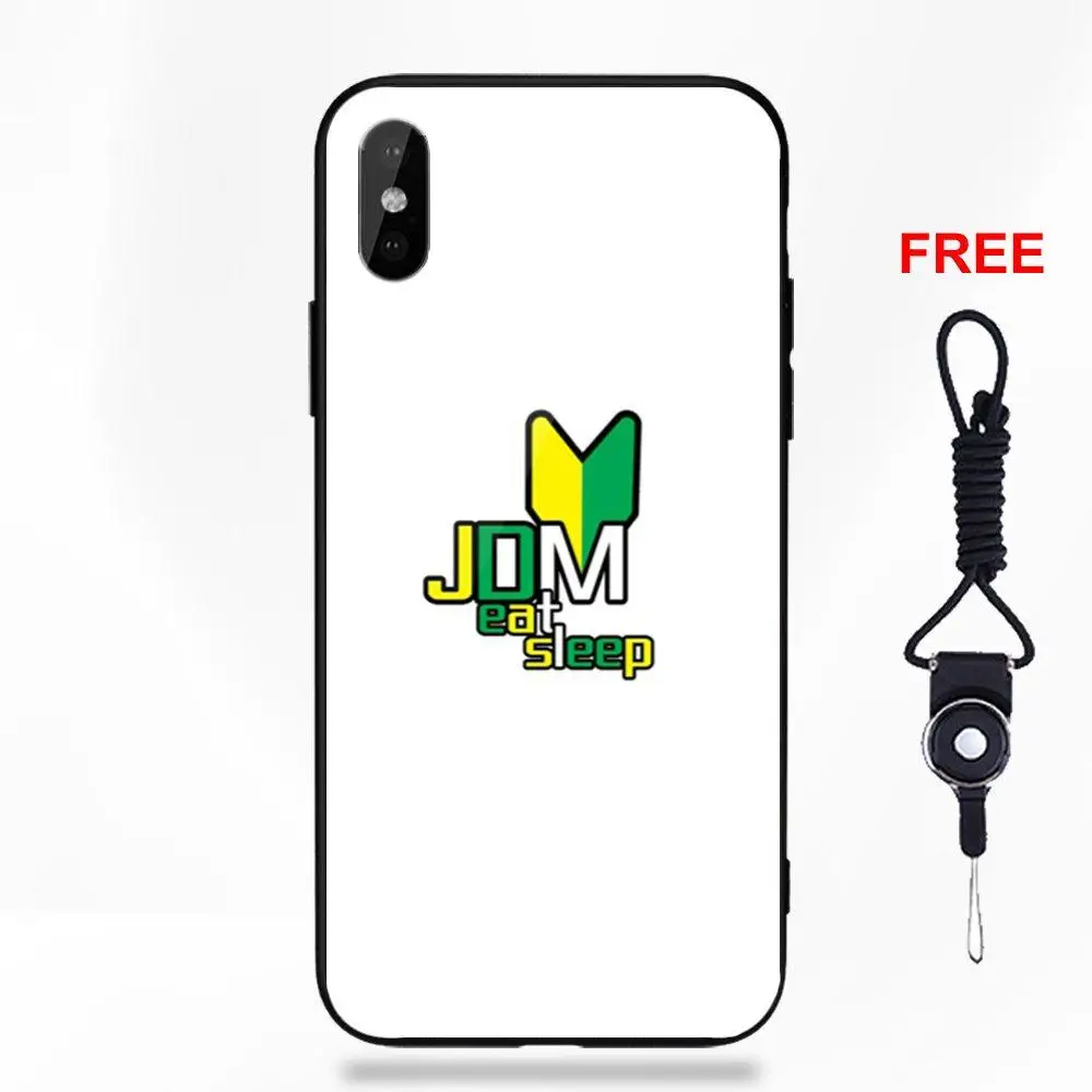 Eat Sleap дрейф JDM для Apple iPhone 5 5C 5S SE 6 6S 7 8 Plus X XS Max XR Силиконовый ТПУ оправа закаленное