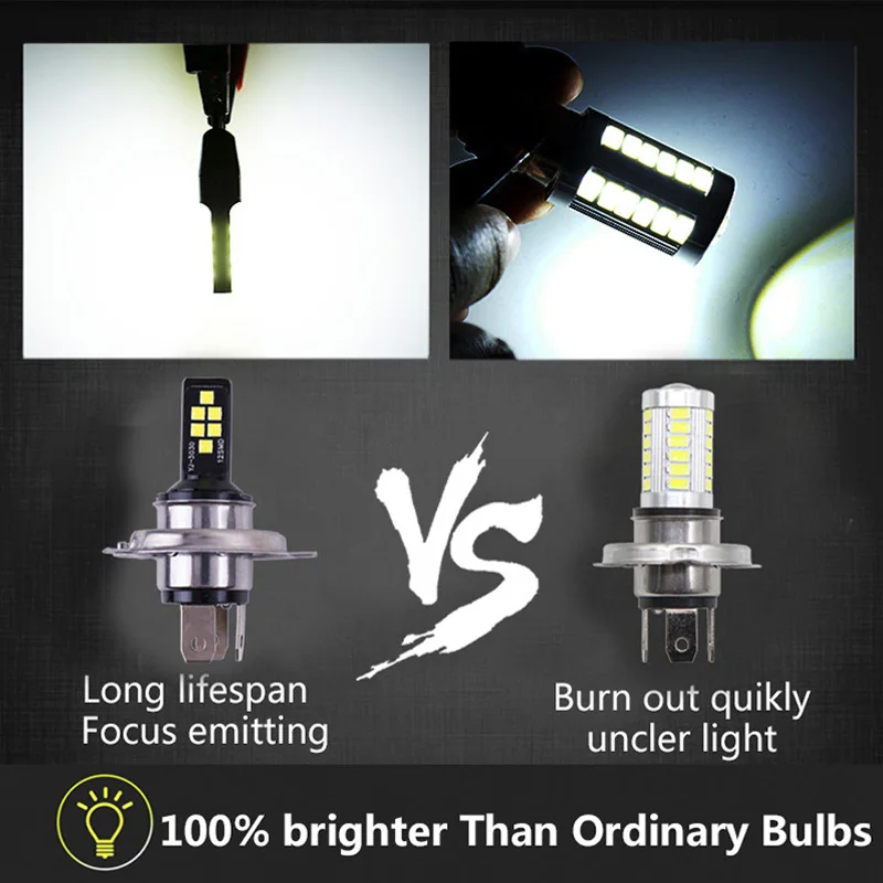 2PCS H8 H11 H1 H3 H7 H9 9005 HB3 9006 HB4 881 880 H27W LED Anti Fog Lamp Car Driving Light Auto Front Foglamps Bulb White Yellow led lights led bulbs led car lights led car headlights