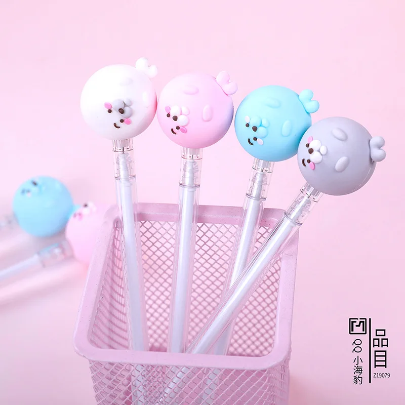 Креативная маленькая стильная гелевая ручка с силиконовой головкой рекламный