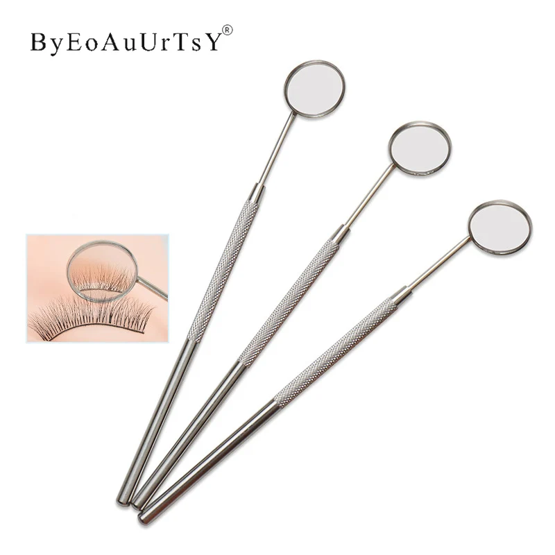 Magnifying Checking Eyelash Extension Grafting Mirror Stainless Steel