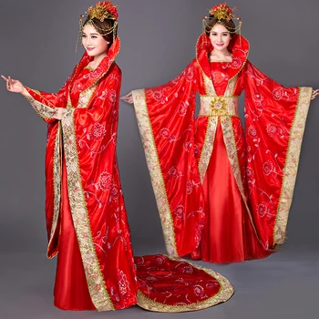 

Women Tang Dynasty Costume Suit Cosplay Fairy Dress Set Ancient Long Tail Chinese Traditional Clothing for Women D69