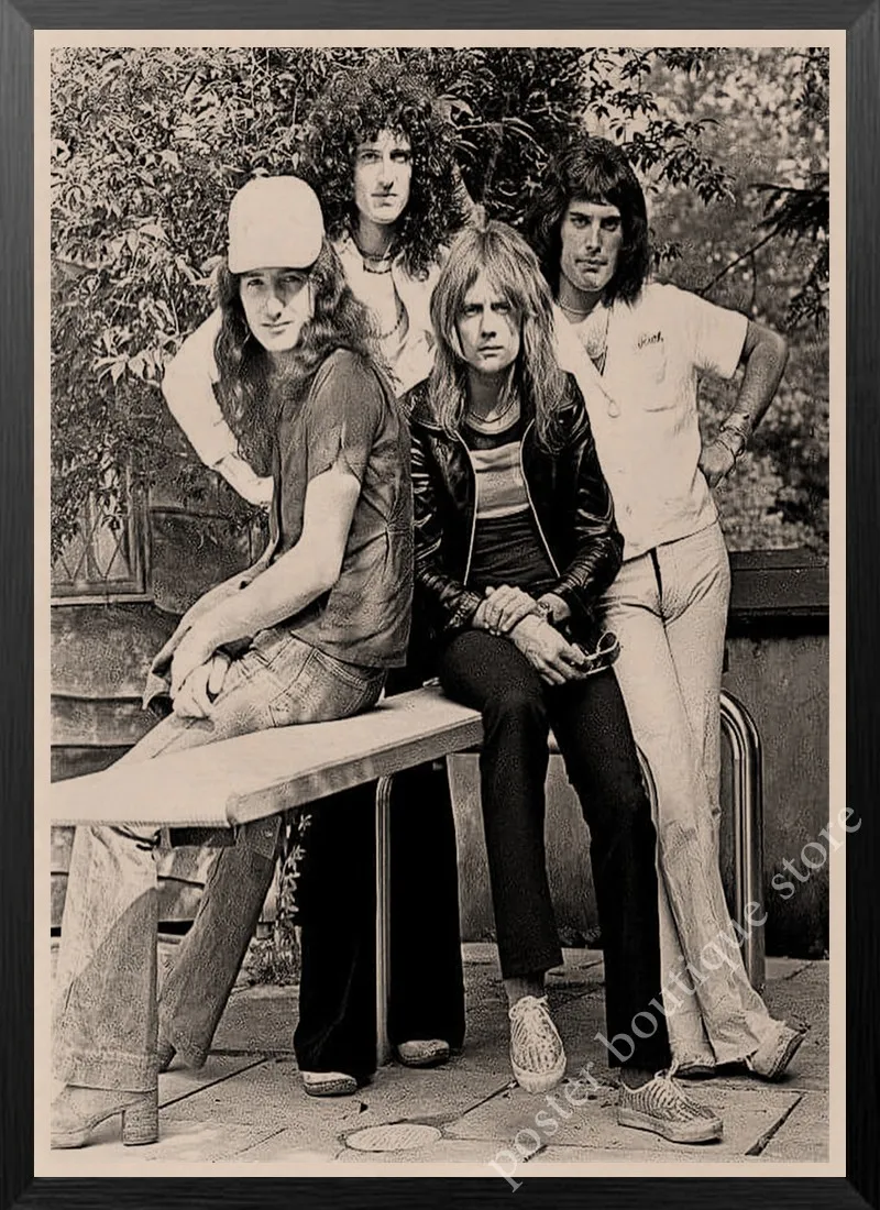 Queen Band музыкальный плакат на крафт-бумаге Фредди Меркьюри, Brian мая винтажная Высококачественная декоративная роспись стены стикер - Цвет: 28