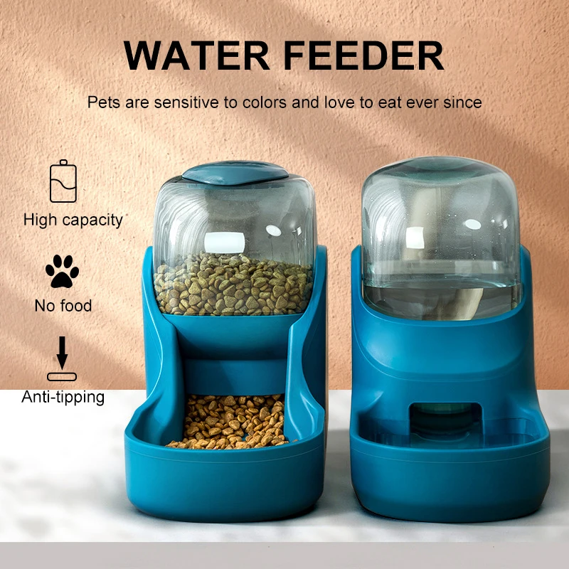 Dog Space Drinker Pet Automatic Feeder Cat Drinker Dog Bowl Automatic Dispenser Puppy Kitten Drinking Fountain Supplies