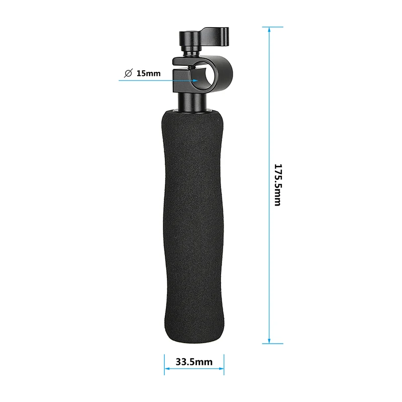 Camvate um Par Dslr Lidar com Apertos da Câmera Handgrip com 15 mm Adaptador de Braçadeira de Haste Única para Câmera Montagem no Ombro Rig 15 mm Haste - Image 3