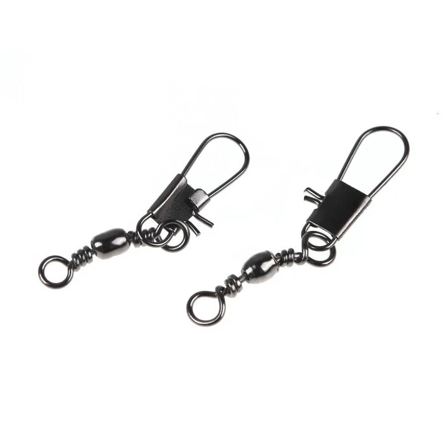 50pcs-10-Stainless-Steel-Fishing-Connector-Rolling-Barrel-Swivel-With-Safety-Snap-Solid-Rings-Tackle-Accessories (4)