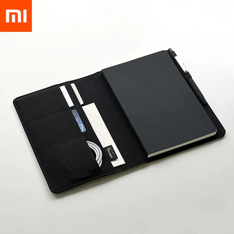 Xiaomi Mijia Kaco Noble paper черный ноутбук из искусственной кожи слот для карт кошелек планировщик книга для путешественника дневник офисная ручка подарок