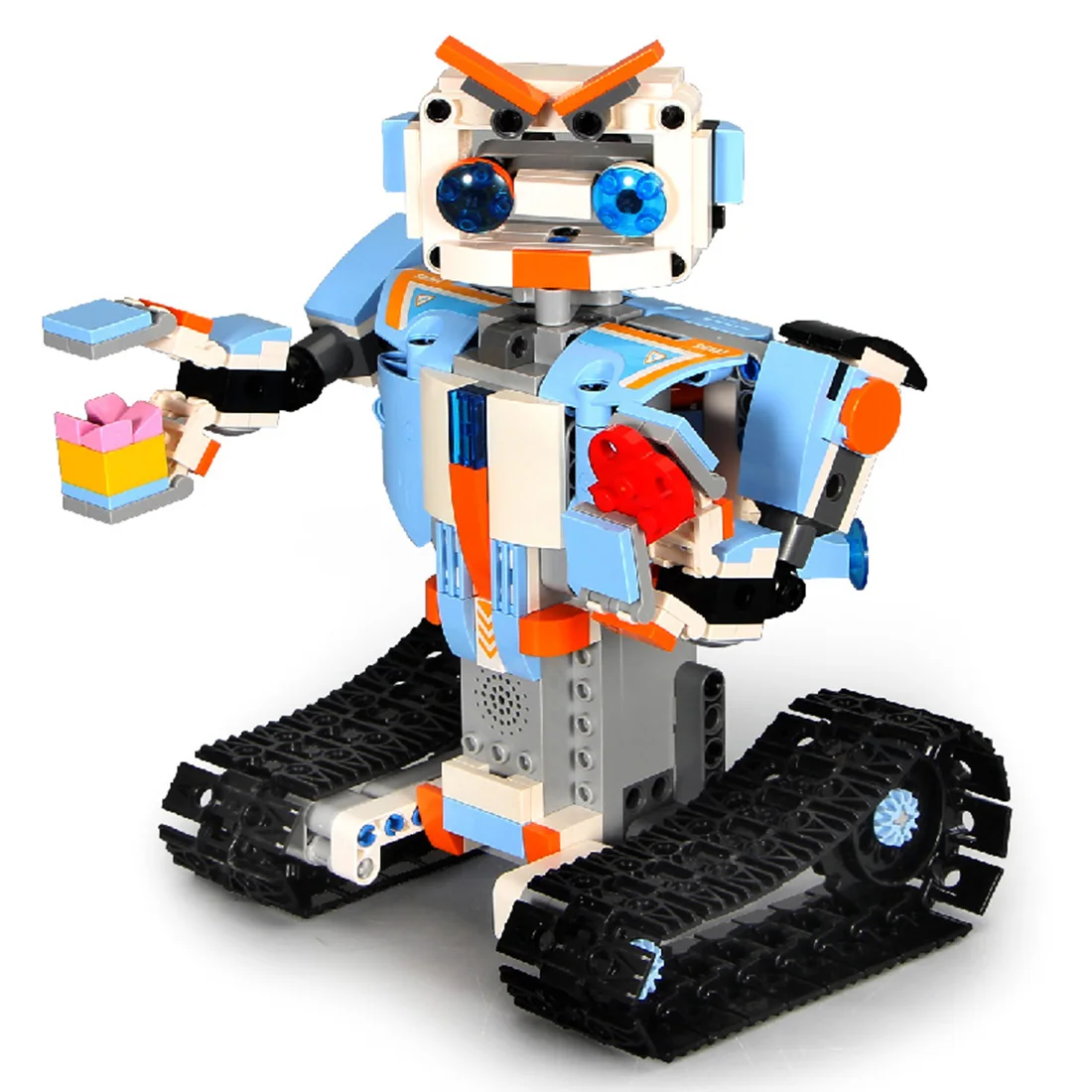 

1set 2.4G Remote Control Phone APP Dual Modes Robot Building Block For 100% Building Blocks Brand On The Market - Robert M4 Blue