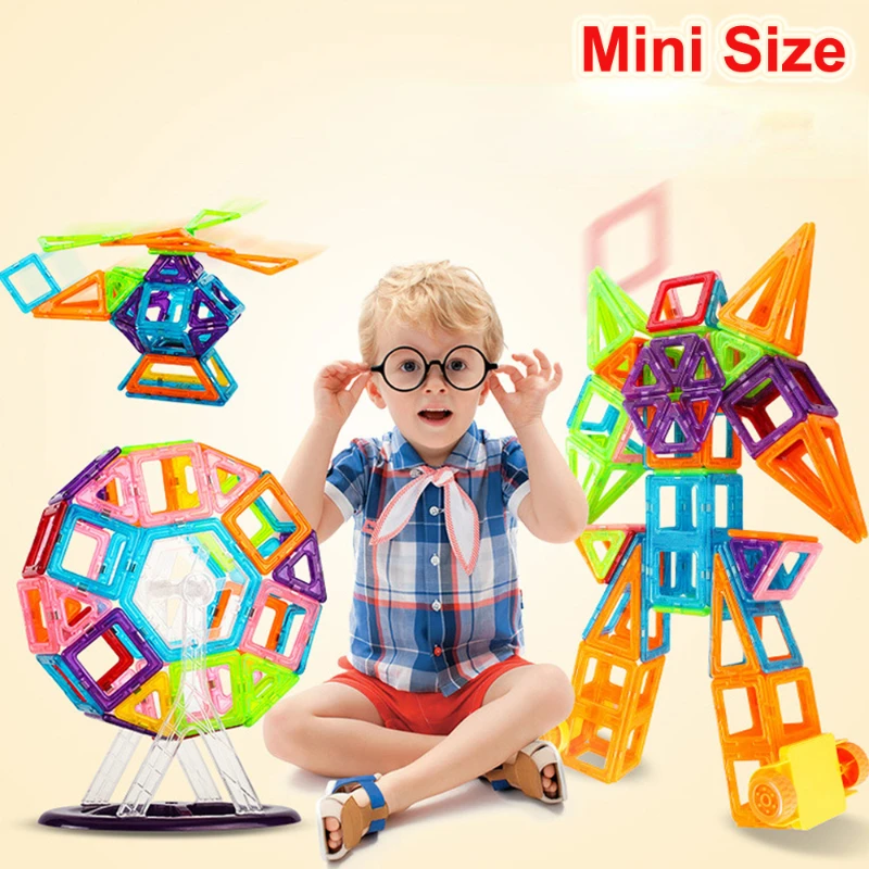 

100pcs Mini Size Magnetic Designer Magnet Building Blocks Educational Magnetic Constructor Toys For Children Educational Gifts
