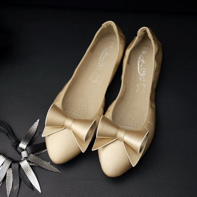 

Butterfly-knot Sweet Solid Basic Slip-On Pumps for Women With Pointed Toe Low Heel Ladies Pumps Casual Shallow Single Shoes