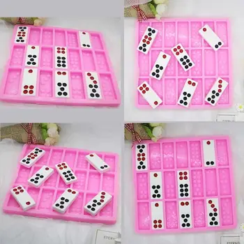 

Silicone Dominoes Mold Chocolates Epoxy Resin Mold Dominoes Game Fun Art Crafts