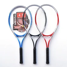 New Professional Carbon Fiber Tennis Training Racket for Young Adults Advanced Rackets Shock Absorption Handle Training Device