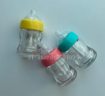 

7ml Milk Bottle Lip Gloss Tube Bottle Empty Lipgloss Tube Plastic Transparent/Yellow/Pink Lip Gloss Cosmetic Packaging Container