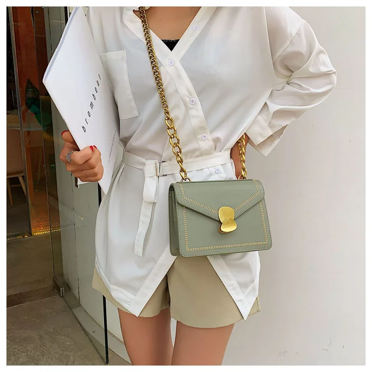 

2019ins summer new Korean version of the trend single shoulder bag fashion oblique satchel lady small square bag