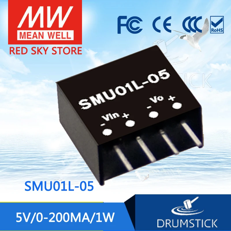 Meanwell SMU01 1W meanwell 5V0. 2A 9V0. 11A 12V0. 084A 15V0. 067A regulated Регулируемый одиночный выходной преобразователь