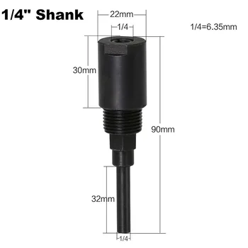 

Router Bit Extensions Rod 1/4 1/2 8mm Woodwork 3PCS Engraving Millings Cutter