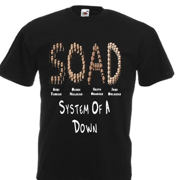 Новая футболка SOAD System Of A Down DTG с принтом S 7XL|Футболки| |