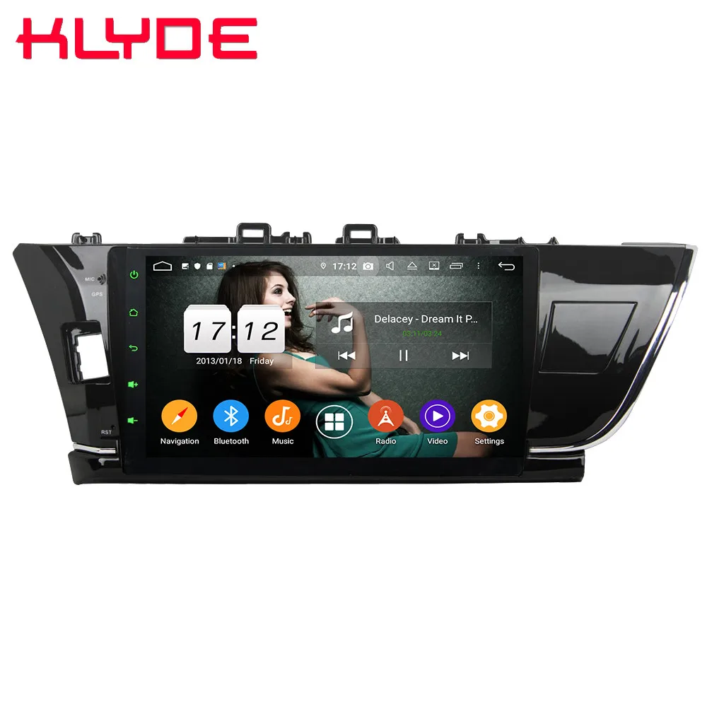 Klyde 10," ips 4G Android 9,0 Восьмиядерный 4 Гб ОЗУ 64 Гб ПЗУ DSP BT автомобильный DVD мультимедийный плеер радио для Toyota Corolla 2013