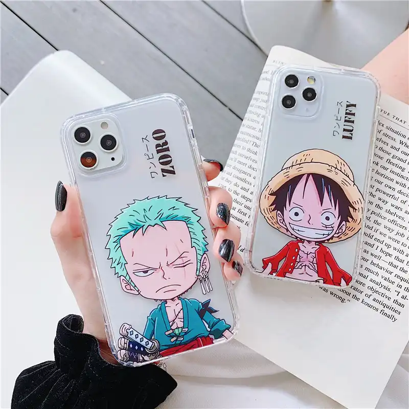Japan Anime Classic One Piece Luffy Zoro Case For Iphone 12 11 Pro Max X Xs Xr 6 7 8 Plus Se2 Clear Soft Silicon Tpu Cover Coque Phone Case Covers Aliexpress