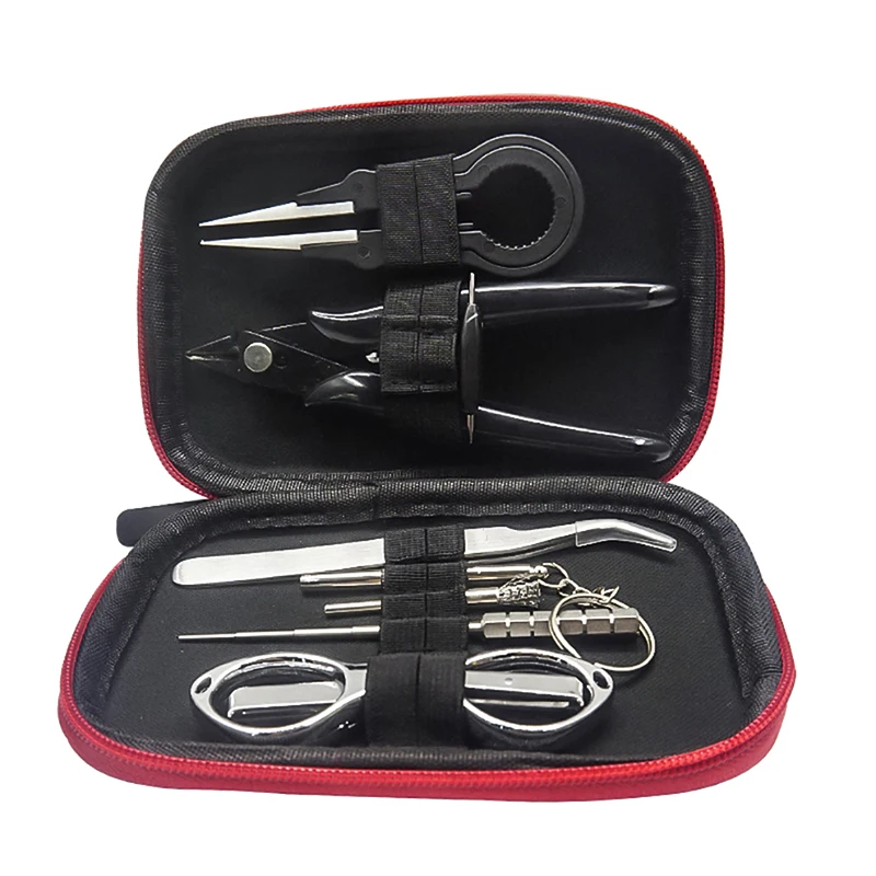 Мини Vape DIY сумка для инструментов Пинцет плоскогубцы провода комплект